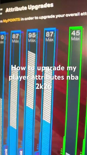 How to upgrade my player attributes nba 2k26
