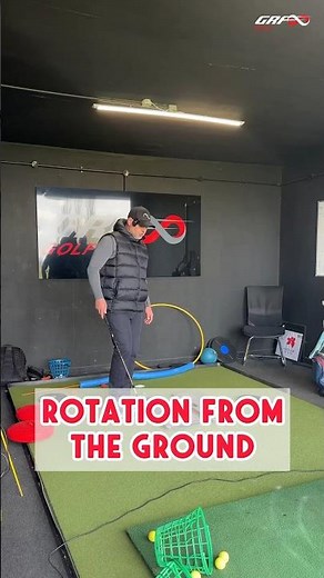 Rotation from the ground with the @grf_infinity ♾️⛳️ #golf #grfgolf #golffitness #golfswing