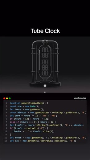 asmin_creates on Instagram: "Read here 👇 Comment: “clock” Follow: @asmin_creates2 #html #css #javascript #css #frontenddeveloper"