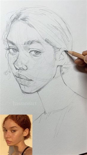 How I draw a face step by step #drawing
