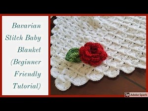 CROCHET: How to make Fancy Baby Blanket Tutorial