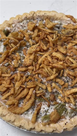 Hidden texture trick in this green bean pie you must try