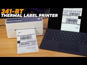 Omezizy 241-BT Thermal Label Printer Unboxing and Testing