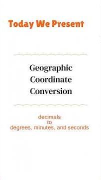 Decimal Degrees to DMS Made Easy | Coordinate Conversion Tutorial