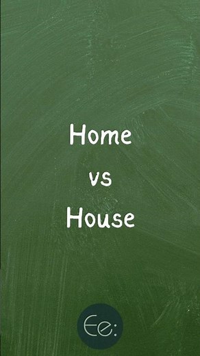 Home vs House 🏠 What’s the Difference? by English explained #words #difference #meaning #explained
