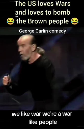 The US Loves War #georgecarlin #war | George Carlin