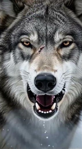 The Secret Life of the Gray Wolf 🐺❄️ #Shorts