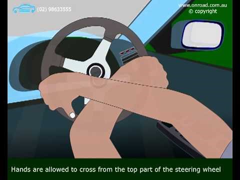 Hand over Hand Steering - Animated Driving Video Lessons by Onroad Driving School