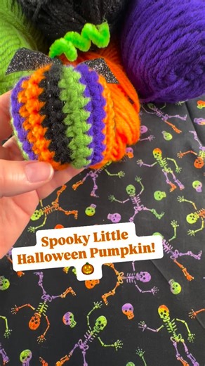 🎃 Spooky Little Halloween Pumpkin! | Fiber Flux