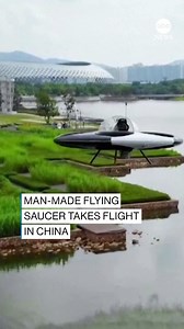 36K views · 277 reactions | UF-WHOA: A man-made flying saucer has taken a test run in southern China. The craft is equipped with 12 propeller blades and can reach an altitude of around 650 ft. https://abcn.ws/3774ax0 | ABC News | Facebook