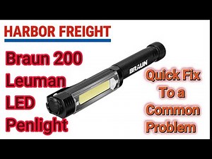 Harbor Freight's Braun LED Penlight - Quick Fix To A Common Problem