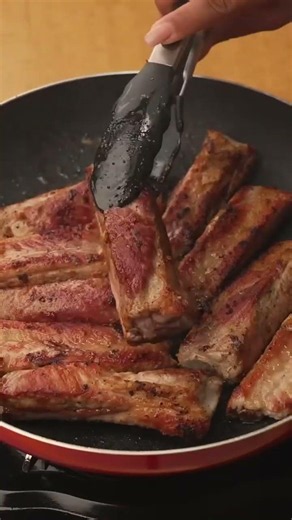 ¡La receta secreta de costillas que te dejará sin palabras! 🍖 #costillas #receta #shorts