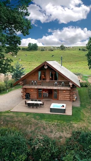 121 reactions · 34 comments | Luxury Log Cabins with Hot Tubs set in...