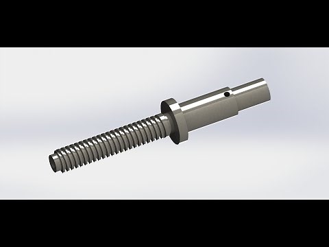 Solidworks Tutorial - Trapezoidal (Acme) Threaded Rod
