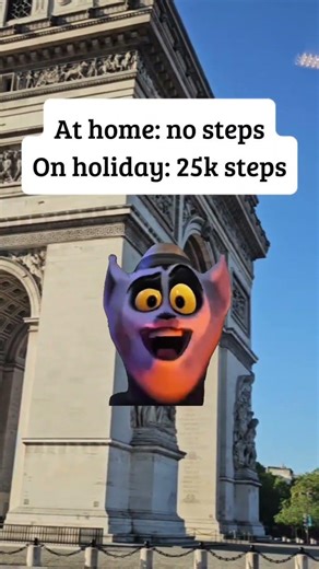 Holiday mode means more steps than I ever do at home