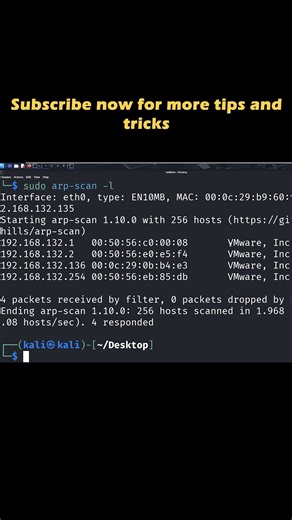 Who Is Using Your WiFi? ARP Scan Explained #shorts ‪@CyberSkills1‬