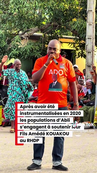 Soutien du peuple Baoulé d'Abli pour ADO