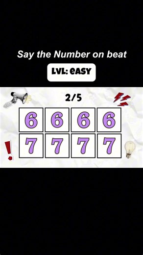 🤔 say the number on beat. #game #shorts