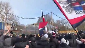 14K views · 278 reactions | Barcelona vs PSG (16.02.2021). PSG fans say hello to Barcelona. | Ultras/Hooligans | Facebook