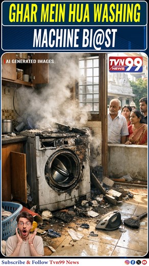 tvn99urdu News 24/7 on Instagram: "GHAR MEIN HUA WASHING MACHINE Bl@ST TVN99 News Urdu occasionally features video footage, images, or audio content sourced from third-party platforms including social media, freelance journalists, public contributors, and citizen reporters. This material is used strictly for the purposes of news reporting, public awareness, and educational commentary. TVN99 News Urdu does not claim ownership of such external content unless explicitly mentioned. All efforts are m
