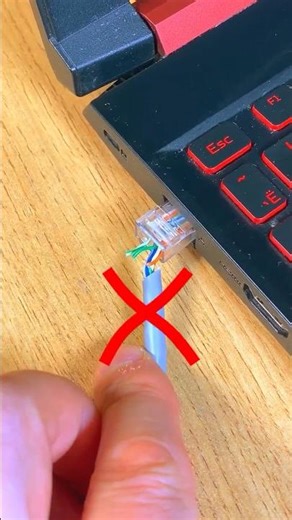 How to easily connect Ethernet connectors #shorts #diy #tips #cable
