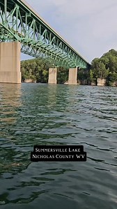 Part 1 Summersville Lake WV-The lake is formed by a rock- fill dam on the Gauley River, south of Summersville in Nicholas County. It is the largest lake in West Virginia, with a surface area of 2,700 acres and over 60 miles of shoreline at the summer pool water. | Lacey Lester