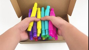 24 PCS Fidget Tubes Fidget Toy Sensory Toys to Relieve Emotional Stress for Autism Kids Man and Woman S-Type