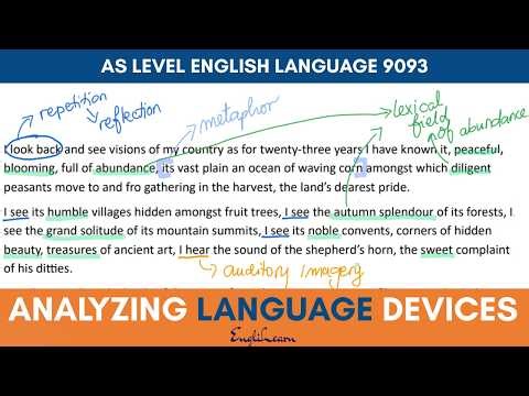 Annotating a memoir - Analyzing language for AS Level English Language 9093
