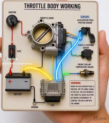 How a Throttle Body Works: Principle Explained ⚙️