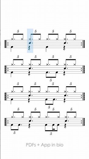 Quintuplet Swing Feel 🥁 #Quintuplets #SwingRhythm #DrumGroove