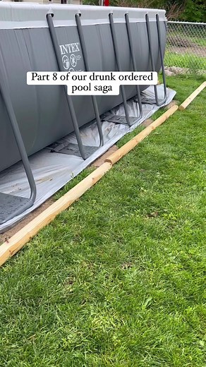 164K views · 666 reactions | We don’t love the look of an above ground pool, so this hopefully this will help make it a little more attractive #pool #poolinstall #backyard #makeover #summer #backyardoasis #landscaping #rocks #border #ideas | Don't Drink and DIY | Facebook
