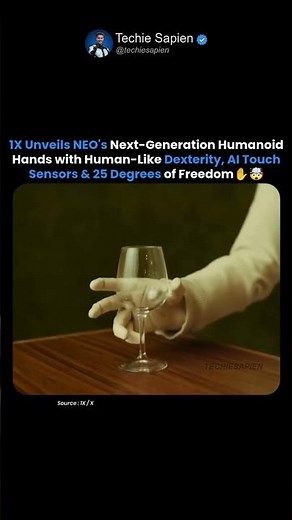 1X's New Humanoid Robot Hands Are Almost Human! 🤖✋