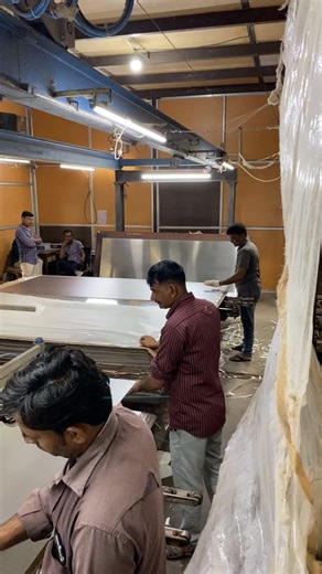 How Everyday Laminates Are Made – Stacking & Heating Process #LaminateFactory #FactoryTour #IndustrialWorks #EngineeringMagic #Manufacturing | Unbox Factory