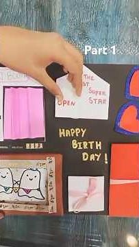 🎂 DIY Happy Birthday Card for Dad | Handmade Gift Idea for Father's Birthday ❤️| PART-1 #card #diy