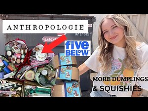 Dumpster diving- MORE VIRAL SQUISHIES + TWO dumpsters full of Anthropologie “TRASH”