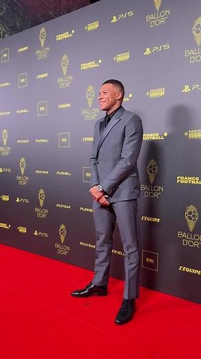 Kylian Mbappé at the 2023 Ballon d'Or Red Carpet