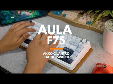 Aula F75 - Akko Cilantro Switch - Sound test - Creamy or Marbly?