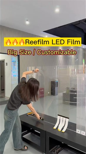 Reefilm on Instagram: "Larger module size means fewer seams and a smoother, more natural visual experience. 💡 Want to know more? Let’s chat! 📬 Drop us an email: info@reefilm-led.com 📲 Ping us on WhatsApp: +86 136 2008 1954/+86 13431506072/+91 8097992712 🌍 Visit: www.reefilm-led.com #reefilm #ledtransparentscreen #leddisplay #ledscreen #leddisplayfactory #ledfilmscreen"