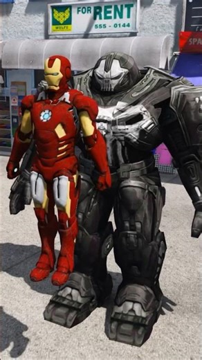 HULKPUNISHER REVENGE FROM GIANT HULKBUSTER #gta #hulk #GOLDENFIGHTER