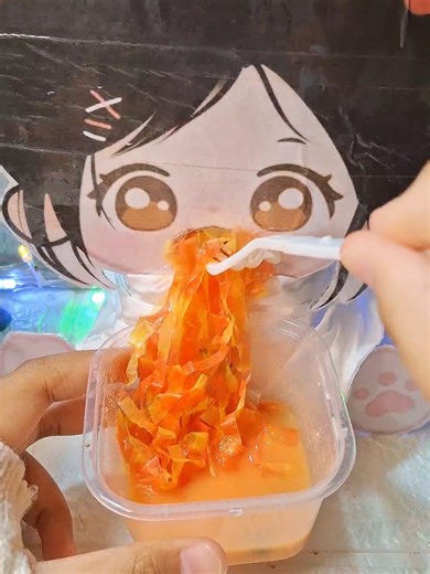 MINI VLOG BERI MAKAN SAMYANG CARBONARA 🍜🍜 #babypaper #dollpaper #babydoll #papercraft #openreq