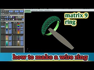 make a wire ring in matrix 9/gemvision ring tutorial