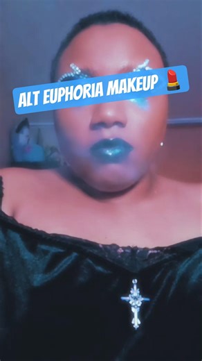 Euphoria Inspired Alt Makeup #makeuptransition #makeup #euphoria #alternativeoutfit #gothclub