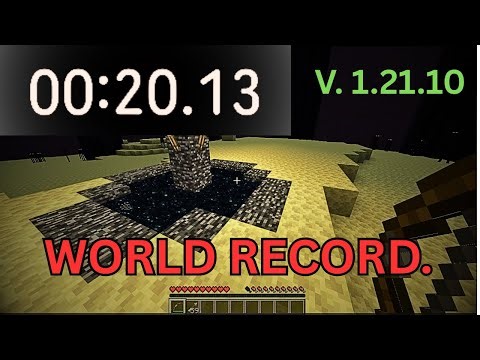 *NEW* Minecraft WORLD RECORD SPEEDRUN (LEGIT)