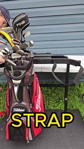 Massimo Golf Cart Golf Bag Holder Attachment, Easily Removable, No Drilling Required, Fits 1" Wide Square Grab Bar Rear Seat - Etsy