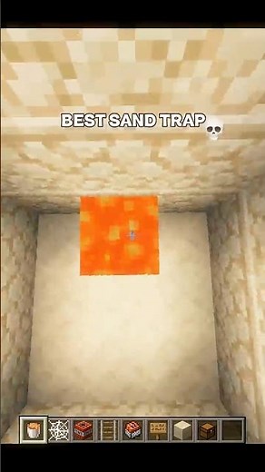 Minecraft Best Sand Trap 🔥 (KINDA HOMELESS FUNK) #minecraft #shorts
