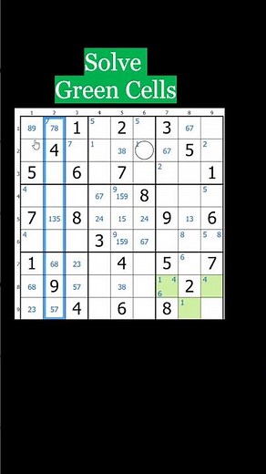 Advanced Strategy That Will Blow Your Mind 🤯 😱Sudoku Shorts 91 #sudoku #puzzle #shorts