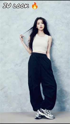 Elegant IU Look 🖤✨ | Simple Yet Stunning Korean Fashion Inspo