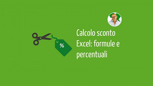 Calcolo sconto Excel: formule e percentuali - Excelpertutti