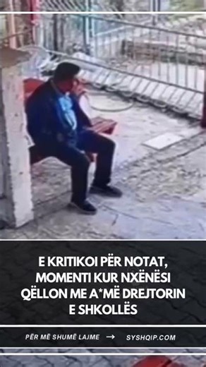 E kritikoi për notat, momenti kur nxënësi qëllon me a*më drejtorin e shkollës
