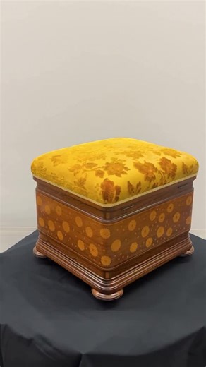 Take a behind the scenes look at a detailed textile conservation treatment by Howard Sutcliffe, Principal Conservator at River Region Costume and Textile Conservation. This fragile silk satin and velvet ottoman by Gustave Herter was carefully stabilized using a thermoplastic adhesive coated net overlay to help support the splits in the satin and hand-dyed patching to protect its delicate structure, without compromising the raised velvet design. Conservation work like this is made possible by the